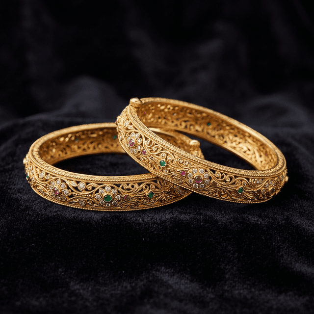 Elegant Gold Bangles artificial bangles by Swarna