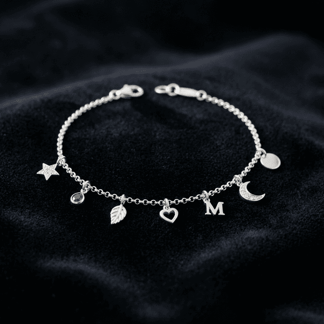 Silver Chain Bracelet artificial bracelets by Swarna