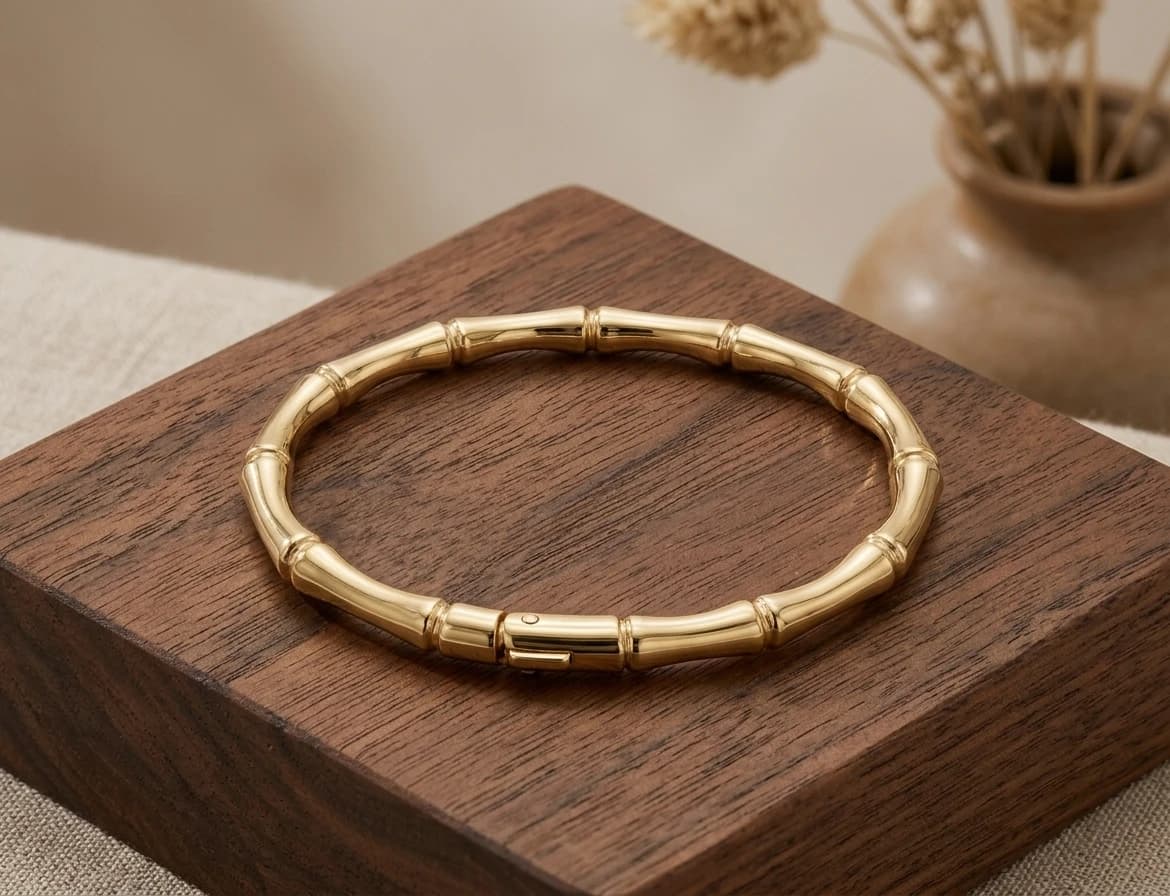 Bamboo Golden Kada artificial bracelets by Swarna