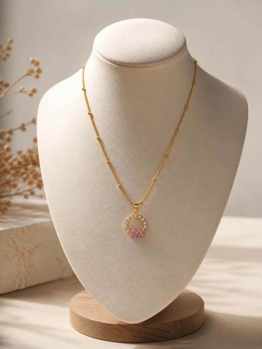 Gold Horseshoe Pendant Necklace artificial necklaces by Swarna